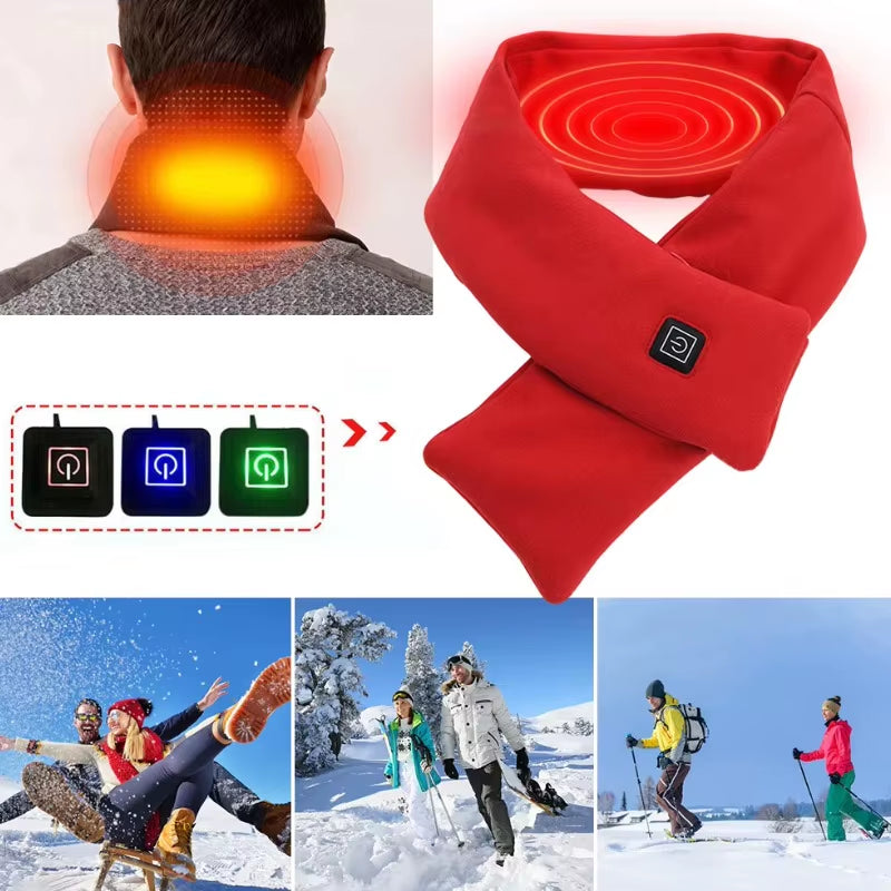 Stay Warm This Winter with Our USB Heated Scarf - 3 Temperature Settings for Ultimate Comfort!