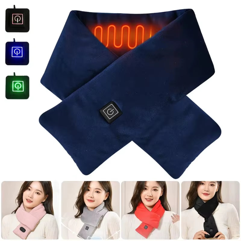 Stay Warm This Winter with Our USB Heated Scarf - 3 Temperature Settings for Ultimate Comfort!